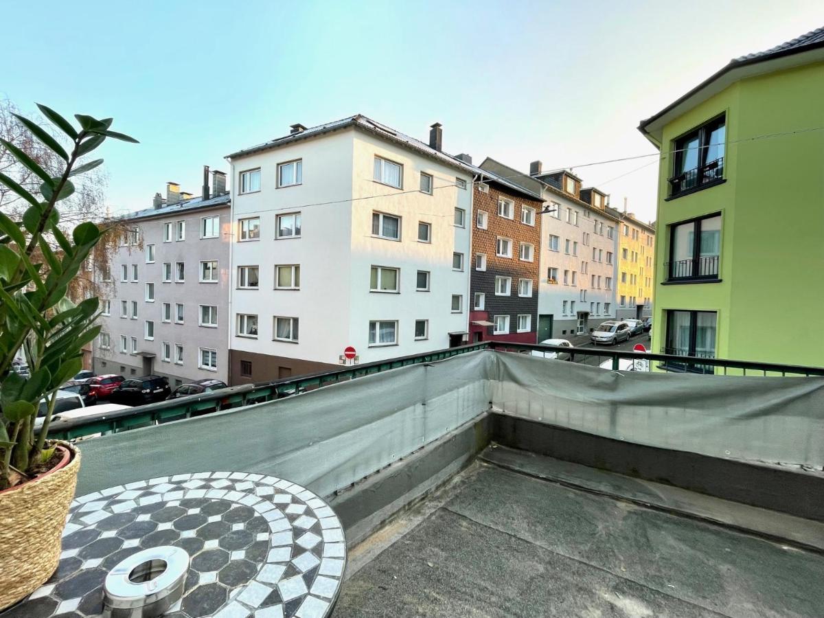 Downtown Apartment By Ninja Spaces - Kingsize-Bett, Kueche, Netflix, Terrasse Wuppertal Luaran gambar